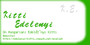 kitti edelenyi business card